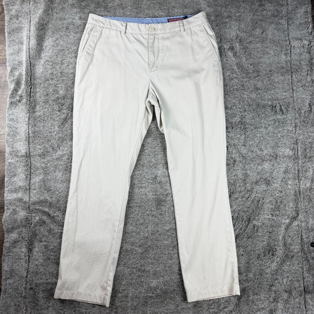Vineyard Vines Men's Dress Pants 36x32 Off White